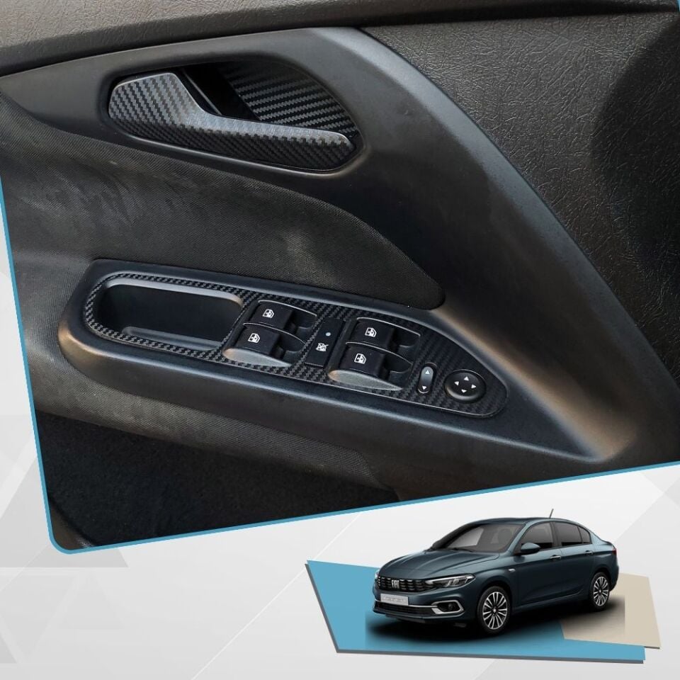 Fiat Egea Uyumlu İç Trim Kaplama Set