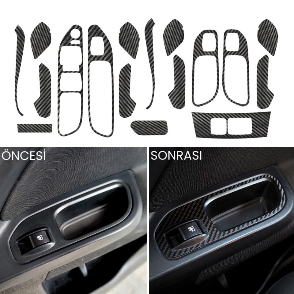 Fiat Egea Uyumlu İç Trim Kaplama Set